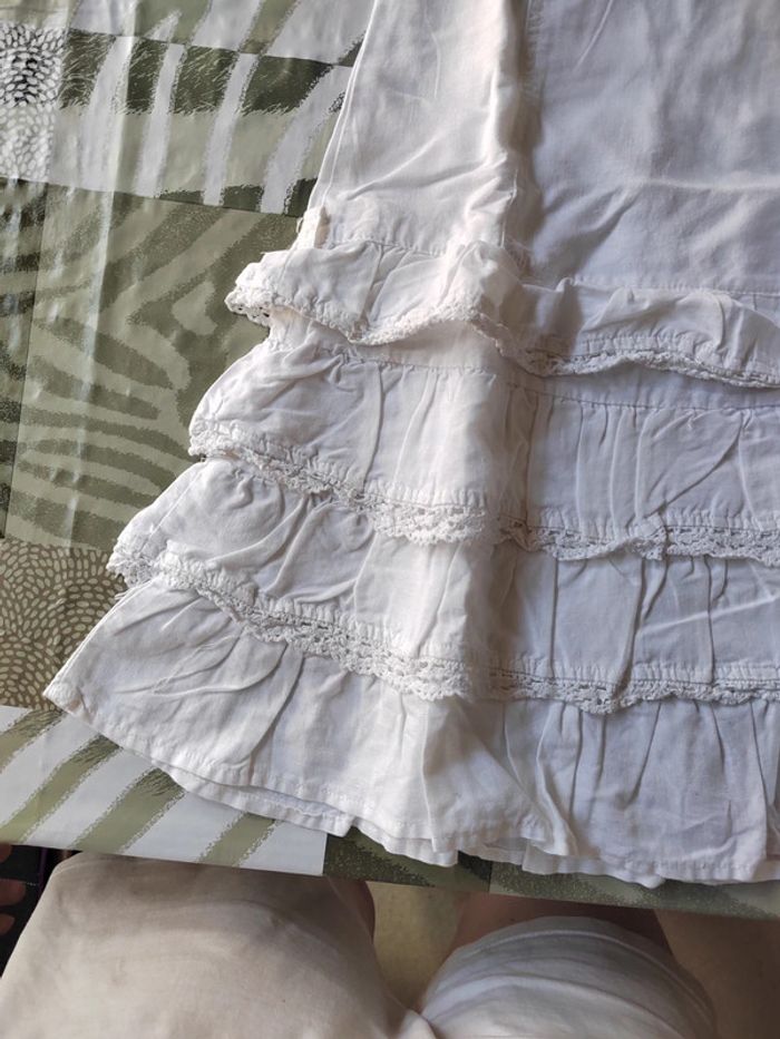 Robe cérémonie blanche courte à bretelles Gemo 12 ans - photo numéro 3