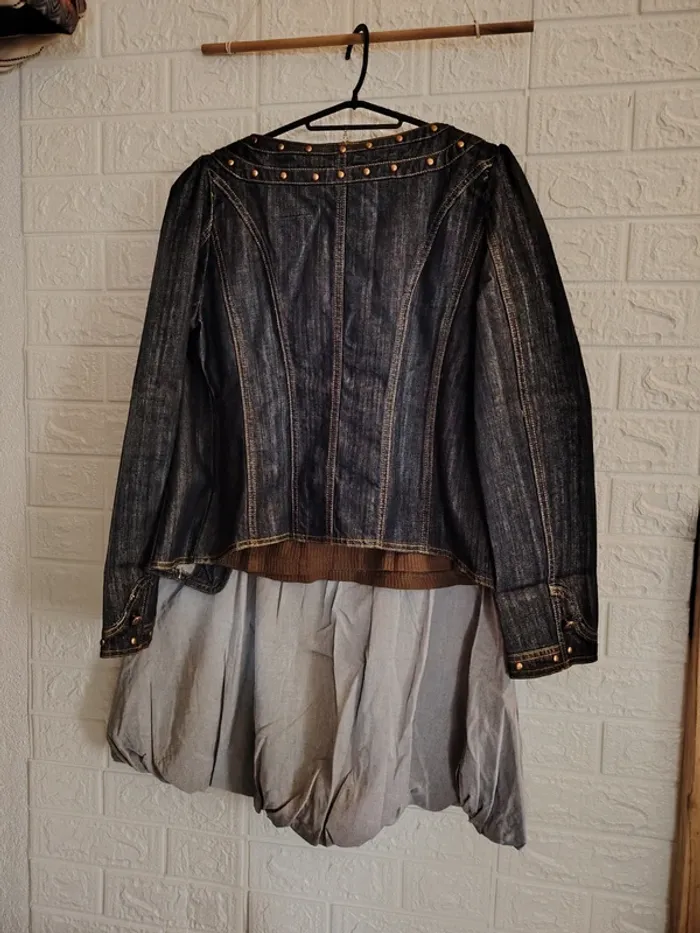 Ensemble 5 pièces pour femme veste en jeans - photo numéro 7