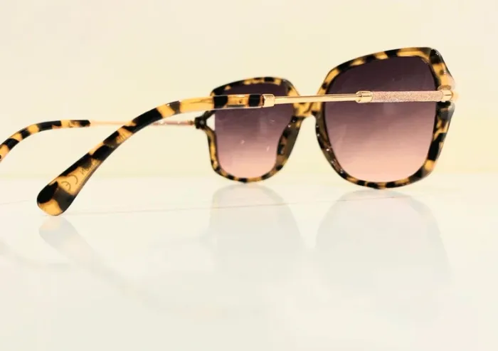 Lunette de soleil femme marron léopard verres dégradés uvprotection catégorie 2 - photo numéro 10