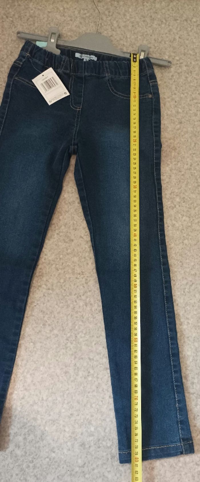 Jegging bleu - fille 10 ans - NEUF - photo numéro 3
