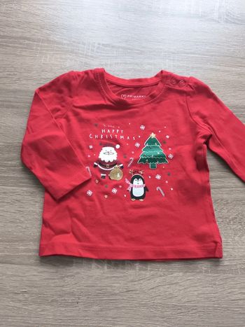 Haut manches longues 3-6 mois Primark Noël