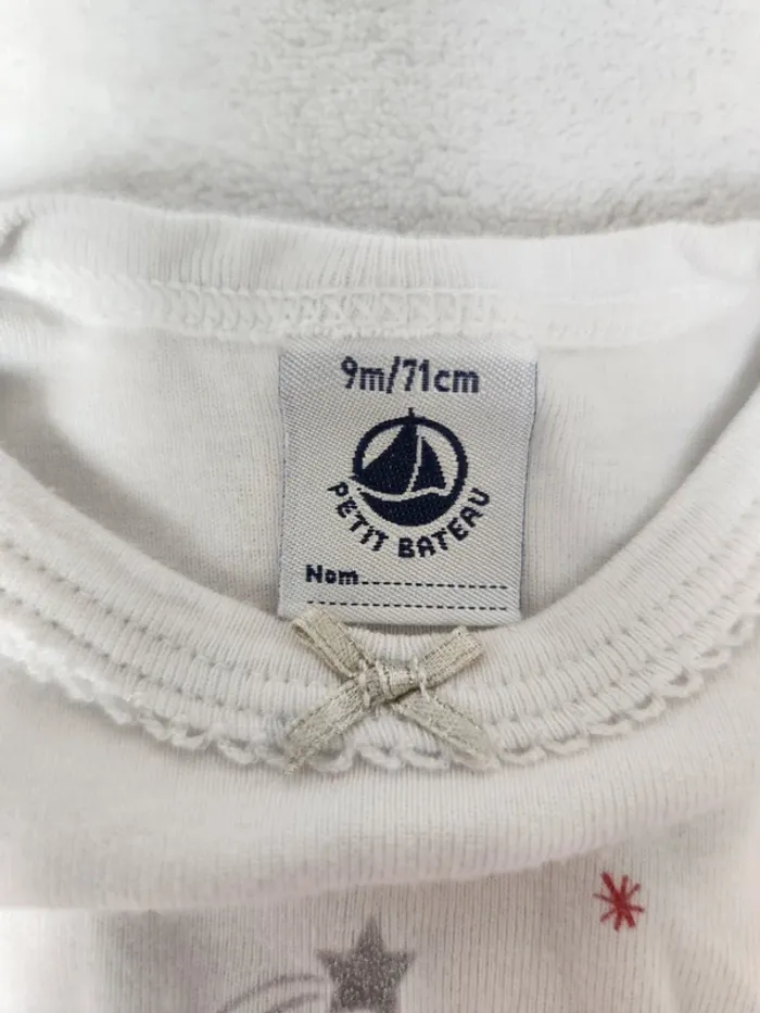 Mignon body bébé fille 9 mois automne hiver Petit Bateau - photo numéro 4