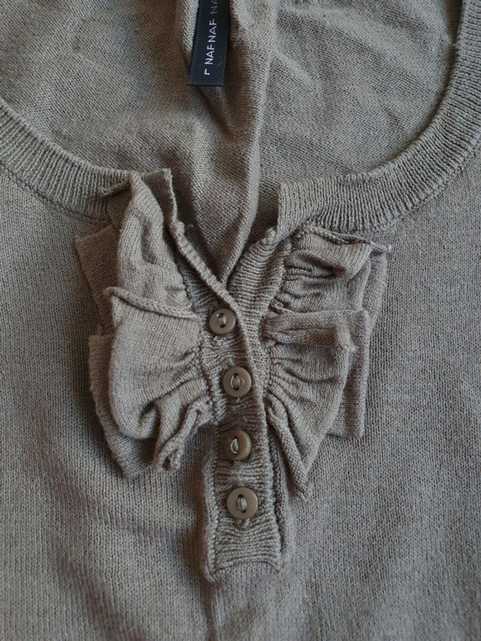 tee shirt/pull kaki nafnaf - photo numéro 2