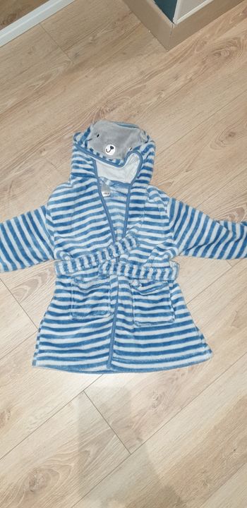 Peignoir ours 2 ans