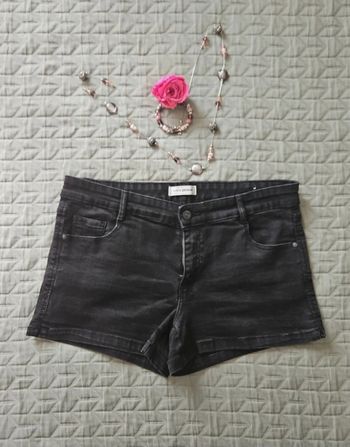 Short en jean noir T42
