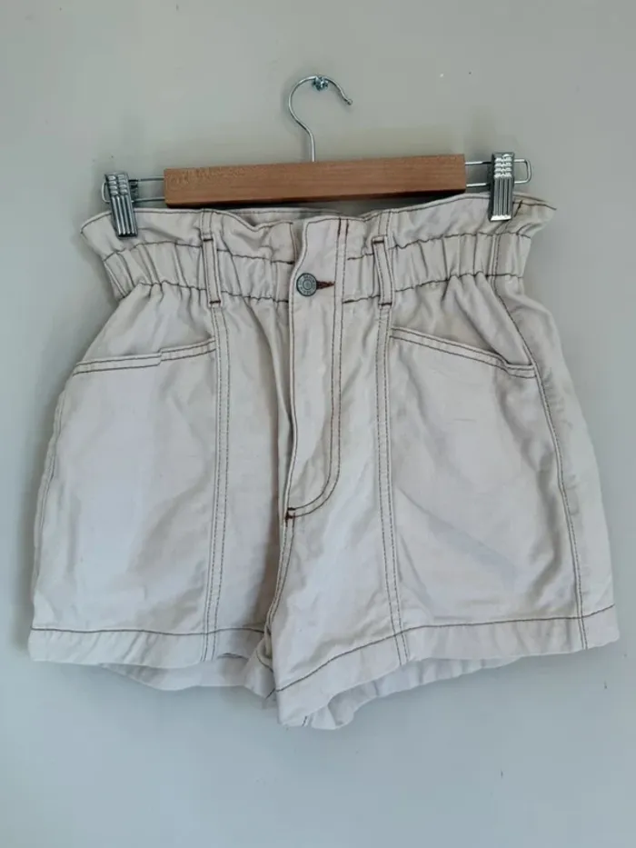 Short jean beige