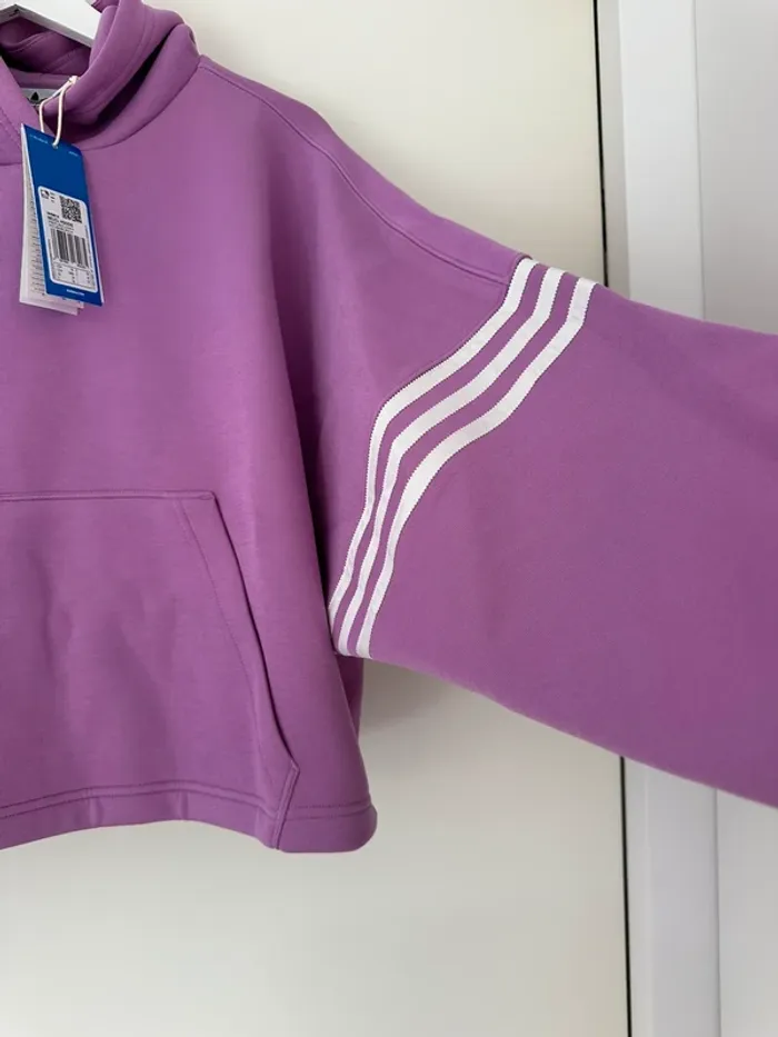 Adidas sweatshirt à capuche taille M pour femme neuf - photo numéro 4