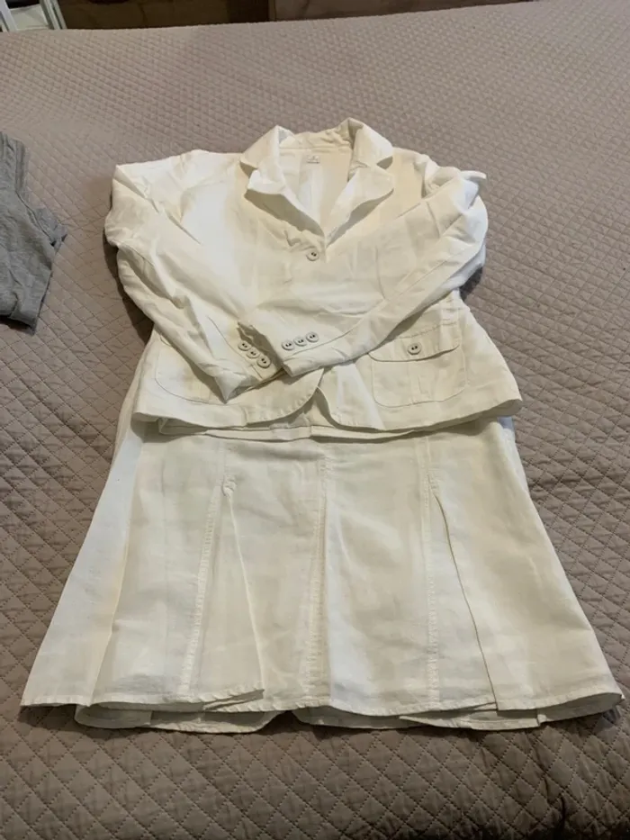 Ensemble jupe Camaïeu en lin