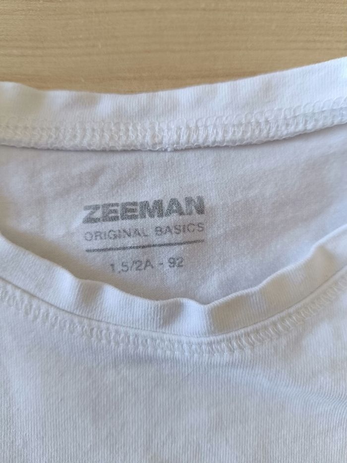 T-shirt blanc Zeeman - photo numéro 2