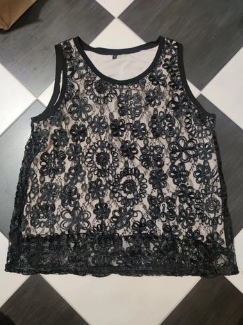 🌺 Tunique femme de telle noire doublée taille 6