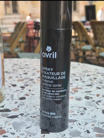 Spray fixateur de maquillage Avril Bio - Cranberry & Citron