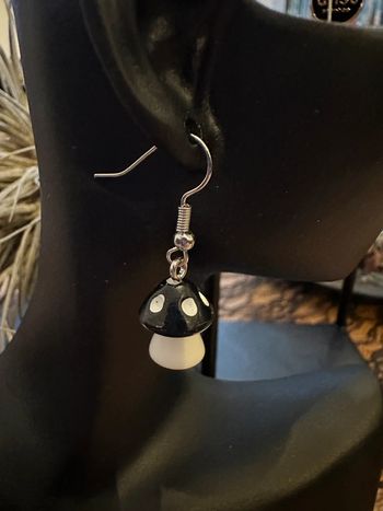 Boucles d’oreille « Champignon  »