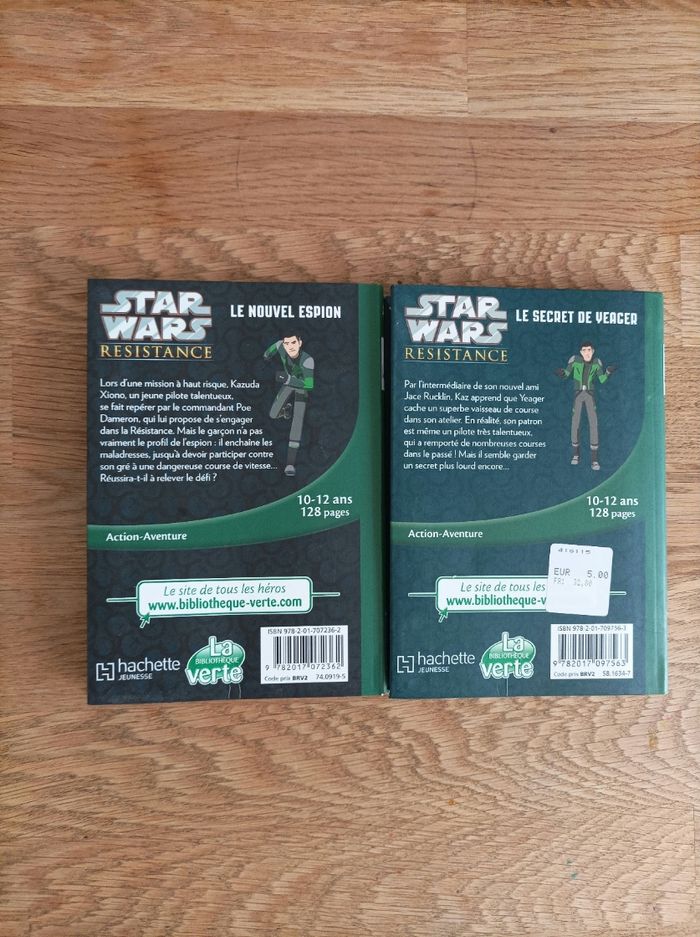Lot 2 livres Star Wars La bibliothèque verte - photo numéro 2