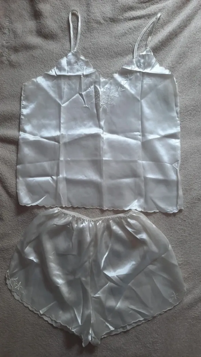 Pyjama short 100% pure soie