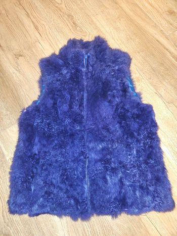 Veste sans manche a fourrure 