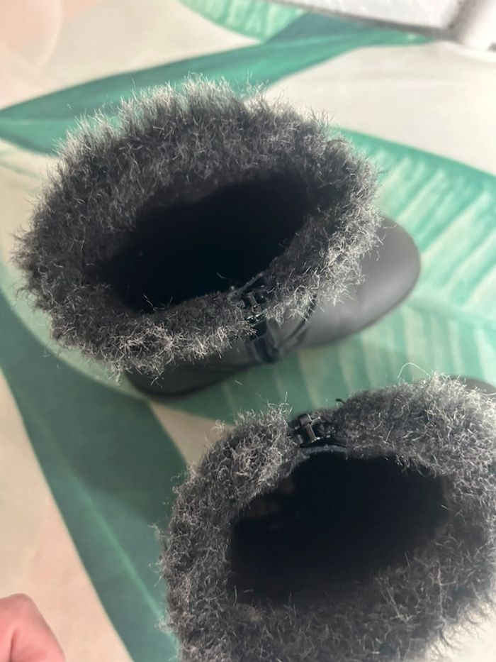 Bottines fourrées taille 26 Nini &girls  noire pailleté - photo numéro 6