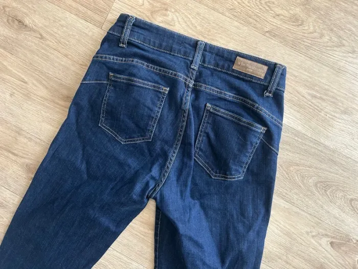 La fée Maraboutée, Jean Slim, taille haute, bleu brute, femme, taille 36 - photo numéro 7