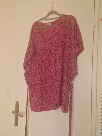 Tunique rose et chocolat, TU