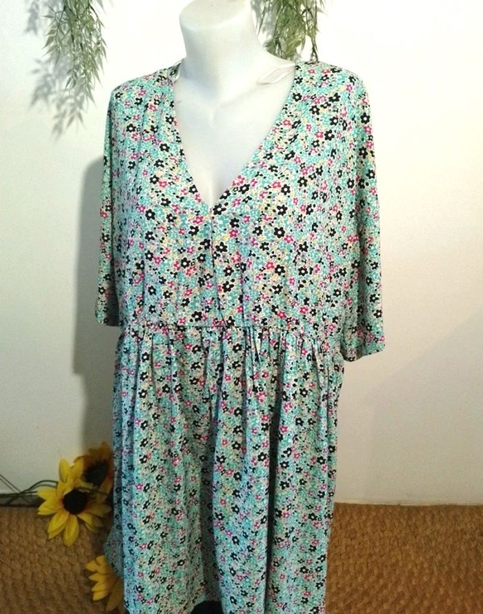 robe bella diva taille 52 avec nouage dans le cou - 100% polyester - photo numéro 2