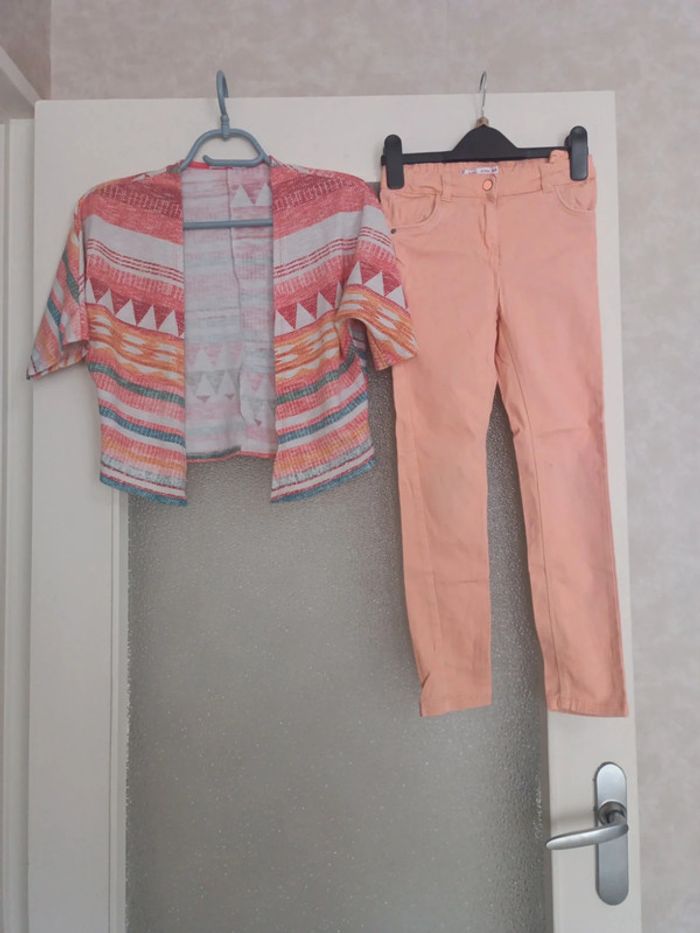 Ensemble gilet et pantalon Gémo 8 ans