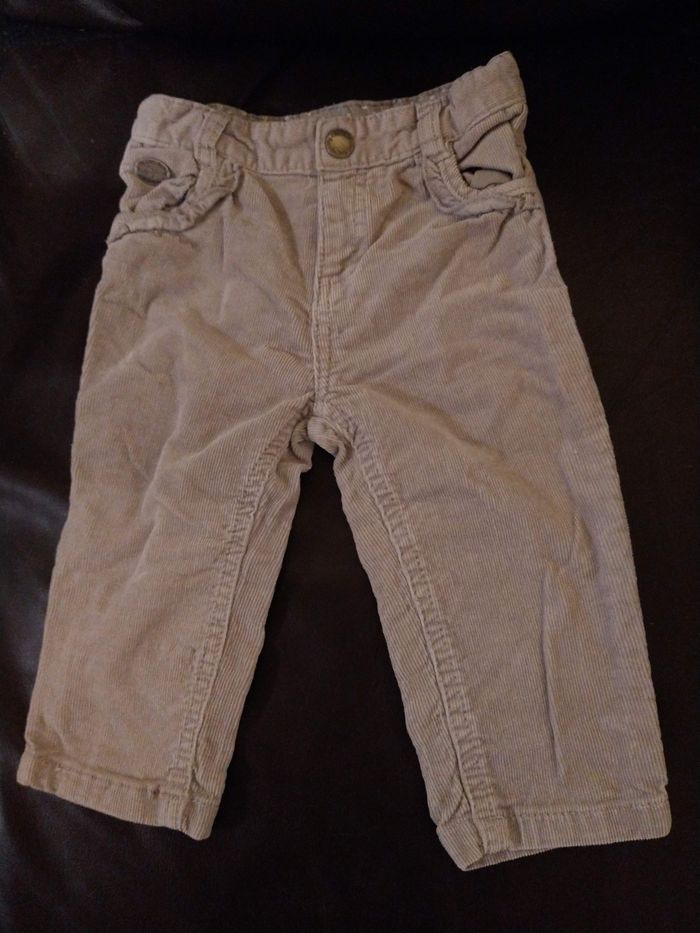 Pantalon aspect velours Tex taille 9 mois en très bon état