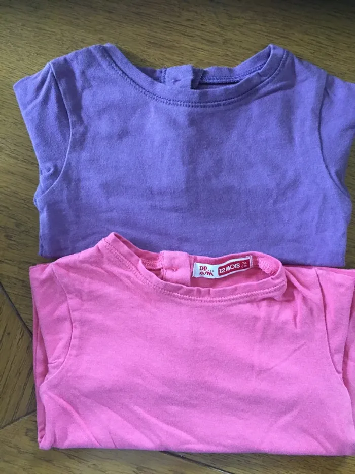 Lot 2 T-shirt DPAM 12M - photo numéro 4