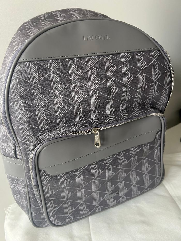 Sac à dos Lacoste gris the blend - photo numéro 3