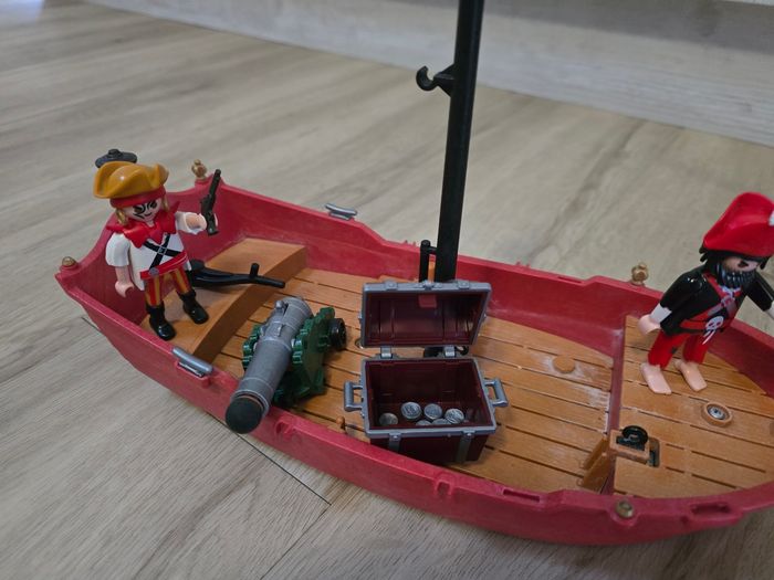 Lot playmobil pirates bateau chaloupe et barque - photo numéro 4