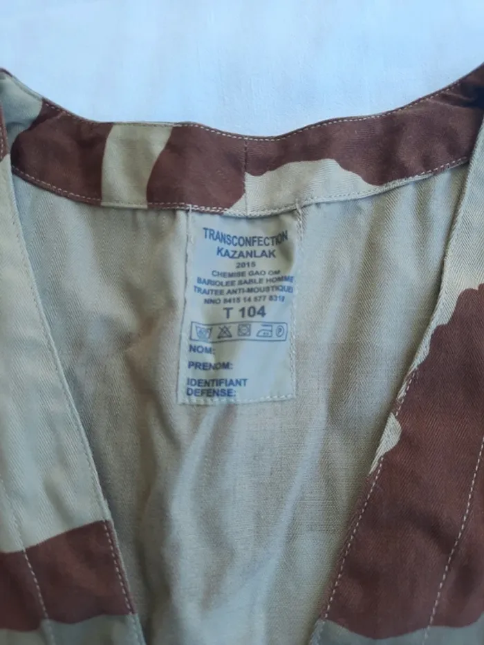 Chemisette militaire GAO taille M neuf - photo numéro 3