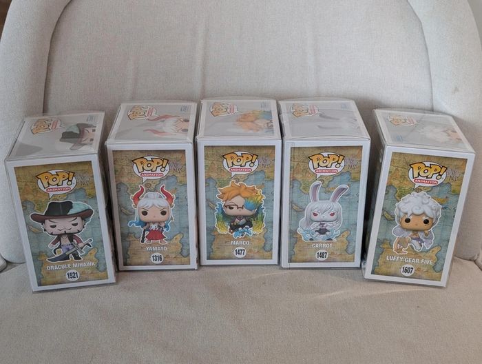 Lot de 5 Funko Pop One Piece sous protection - photo numéro 3