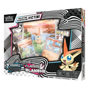 Pokémon 🇫🇷 Coffret Illustration Victini EV10.5 | Foudre Noire & Flamme Blanche