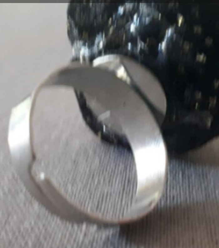 Bague rose noir et doré - photo numéro 4