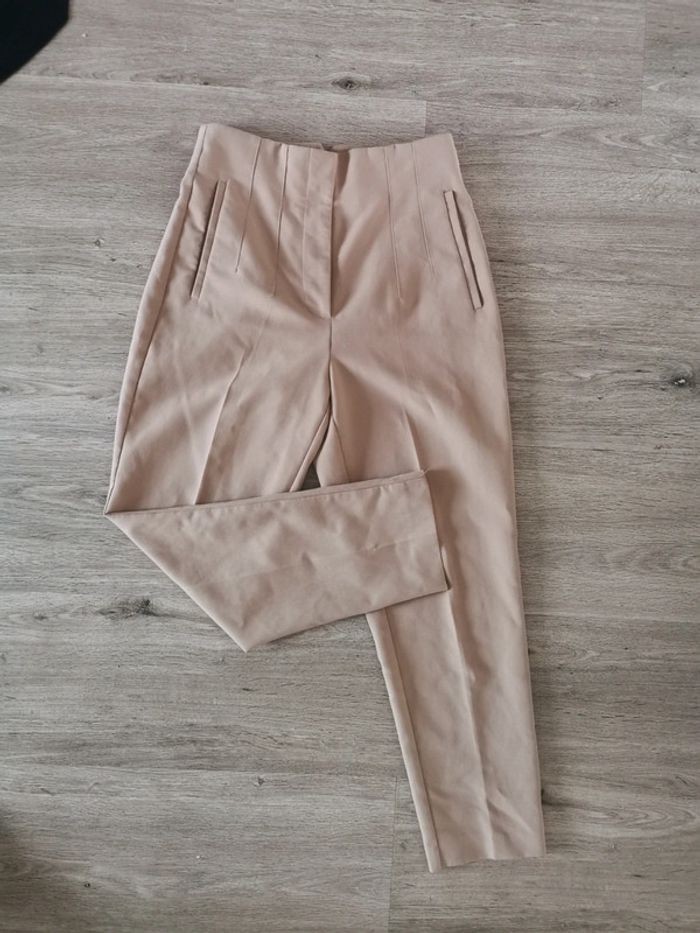 Pantalon de tailleur beige/camel - Zara