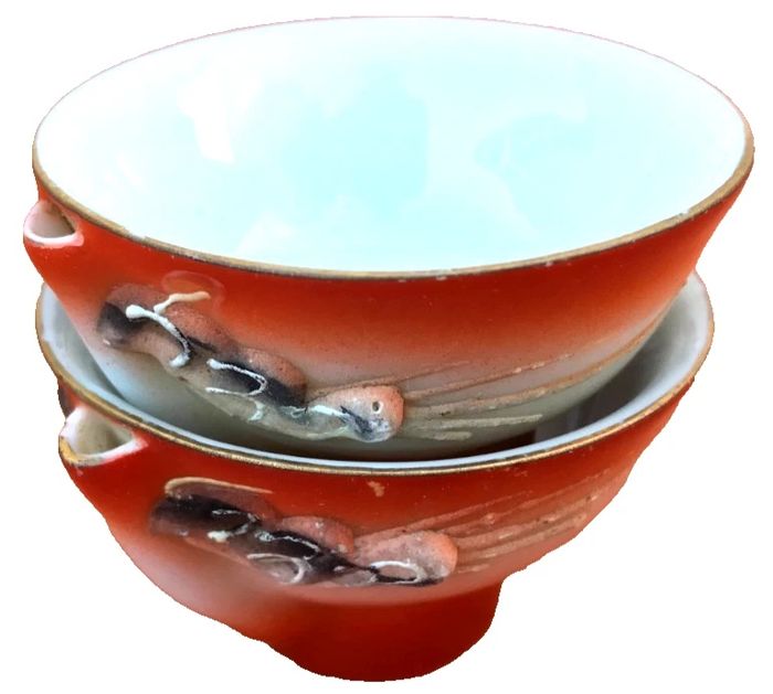 2 verres à Saké Céramique asiatique - photo numéro 1