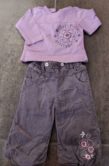 Ensemble fille 6 mois