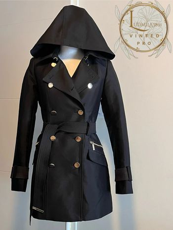 Trench à capuche noir / 212-Giza T36