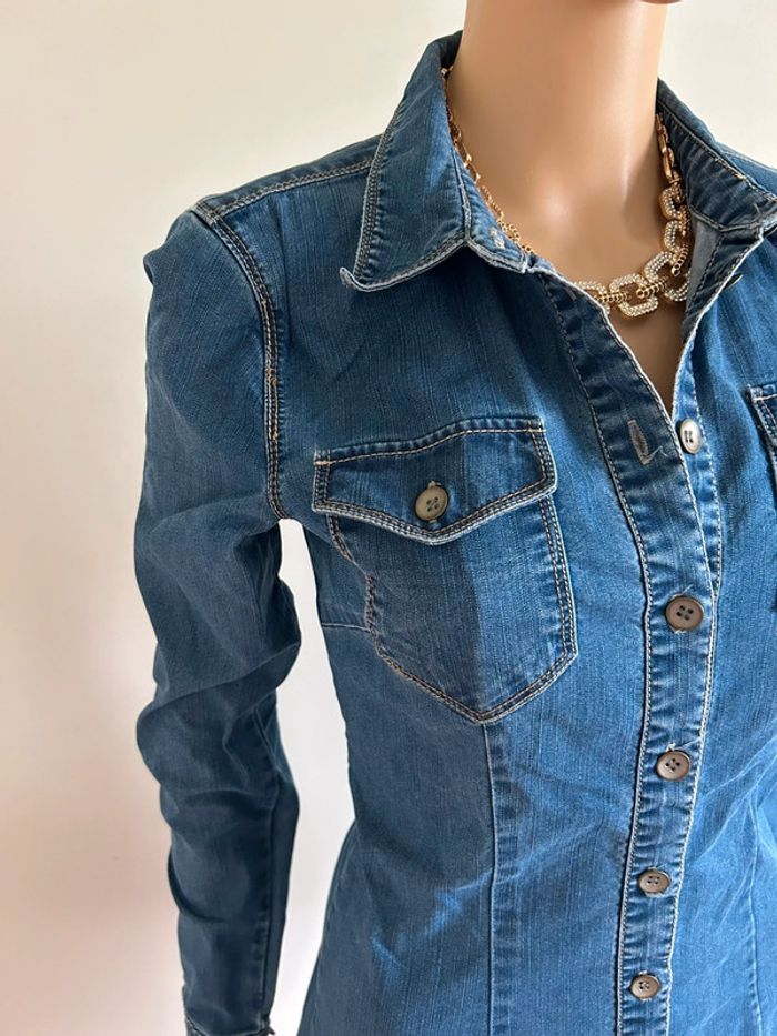 Robe bleue en jean à manches longues Only taille S jamais portée - photo numéro 5