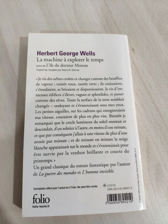 Livre la machine à explorer le temps Wells suivi de l'île du docteur Moreau - photo numéro 5