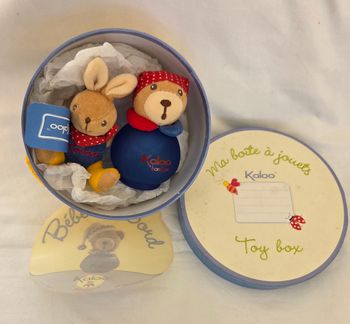 Coffret ours bandana Eau de senteur et p'tit bracelet - Kaloo
