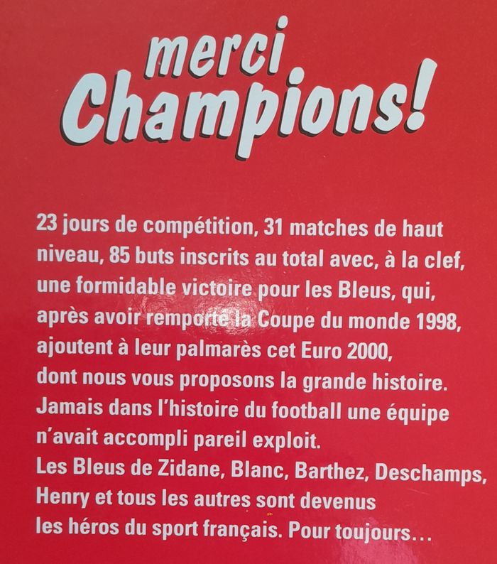 Championnat d'Europe des nations 2000 - merci les champions - Dominique Grimault - photo numéro 4