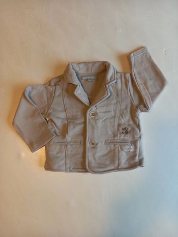 Veste chaude façon costume beige 18 mois 3suisses