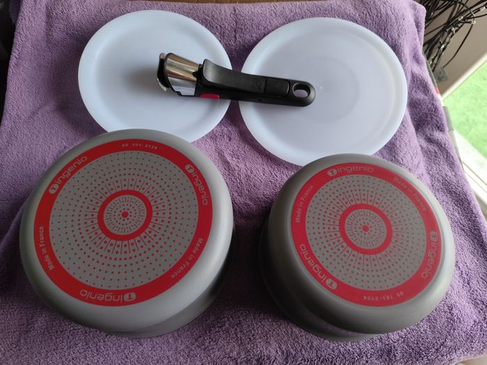 Tefal ingenio easy cook and clean 2 casserole gaz plaque vitrocéramique four 1 poignée amovible 2 couvercle - photo numéro 3