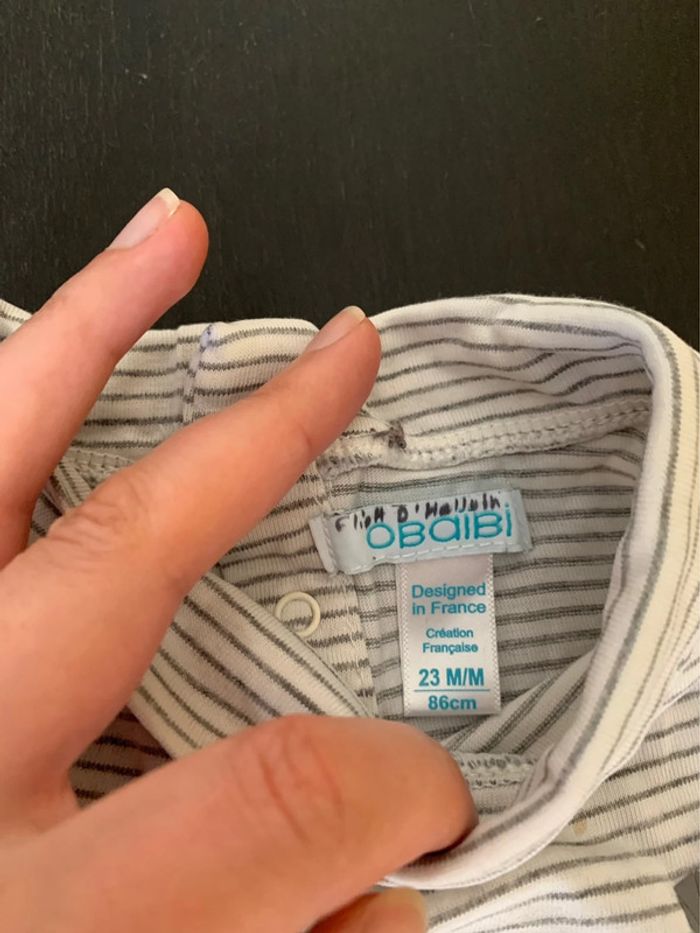 Sous pull rayé 2ans - photo numéro 3