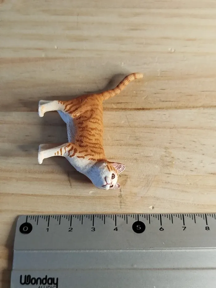 Schleich chat roux et blanc Figurine Animal domestique - photo numéro 5