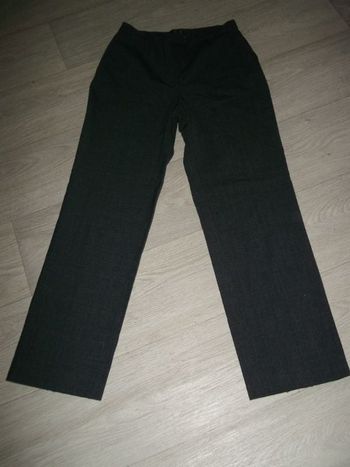 Pantalon LA REDOUTE gris chiné habillé taille 38 TBE