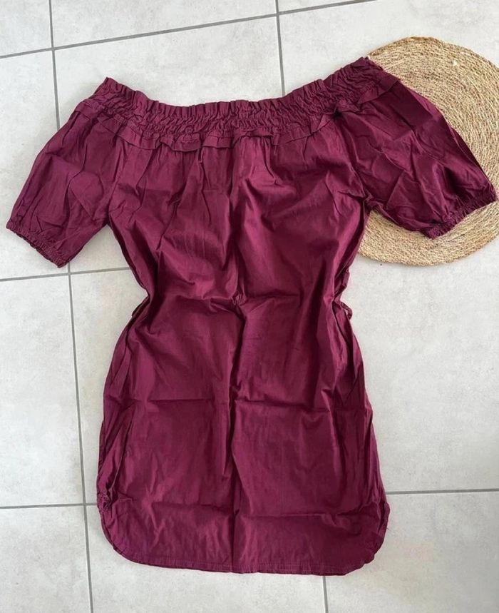 Robe été bordeaux Taille unique - photo numéro 2