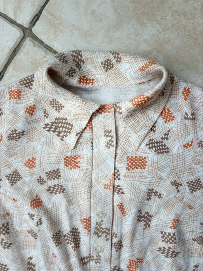 Haut vintage des années 70 à motif - taille S\M - neuf - 30% de laine - photo numéro 2