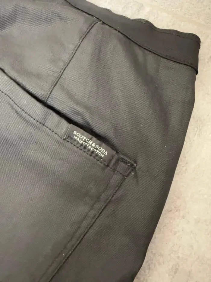 Pantalon Scotch & Soda femme simili cuir noir taille M - photo numéro 7