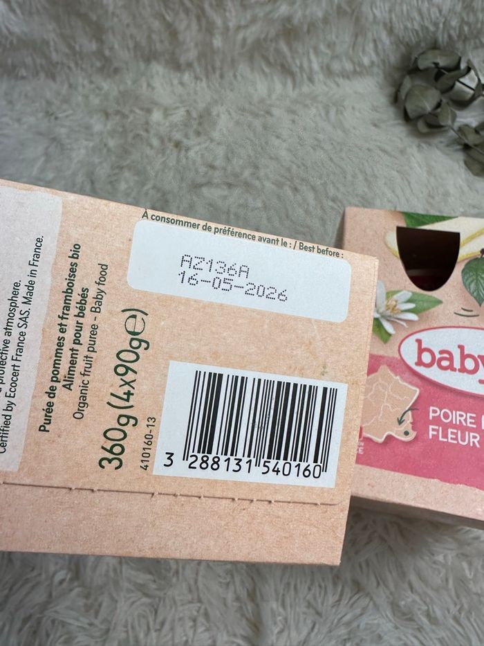 Lot de 6 boîtes de compotes Babybio - photo numéro 3