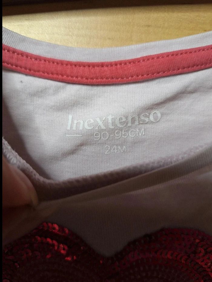 T-shirt manches longues pour fille taille 24 mois Marque in extenso très bon état - photo numéro 6